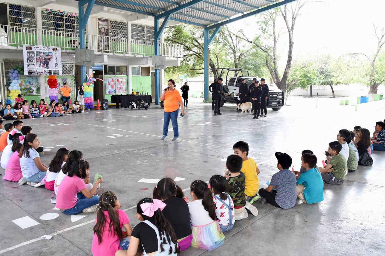 Realiza Secretaría de Seguridad actividades en escuelas por el Día del Niño