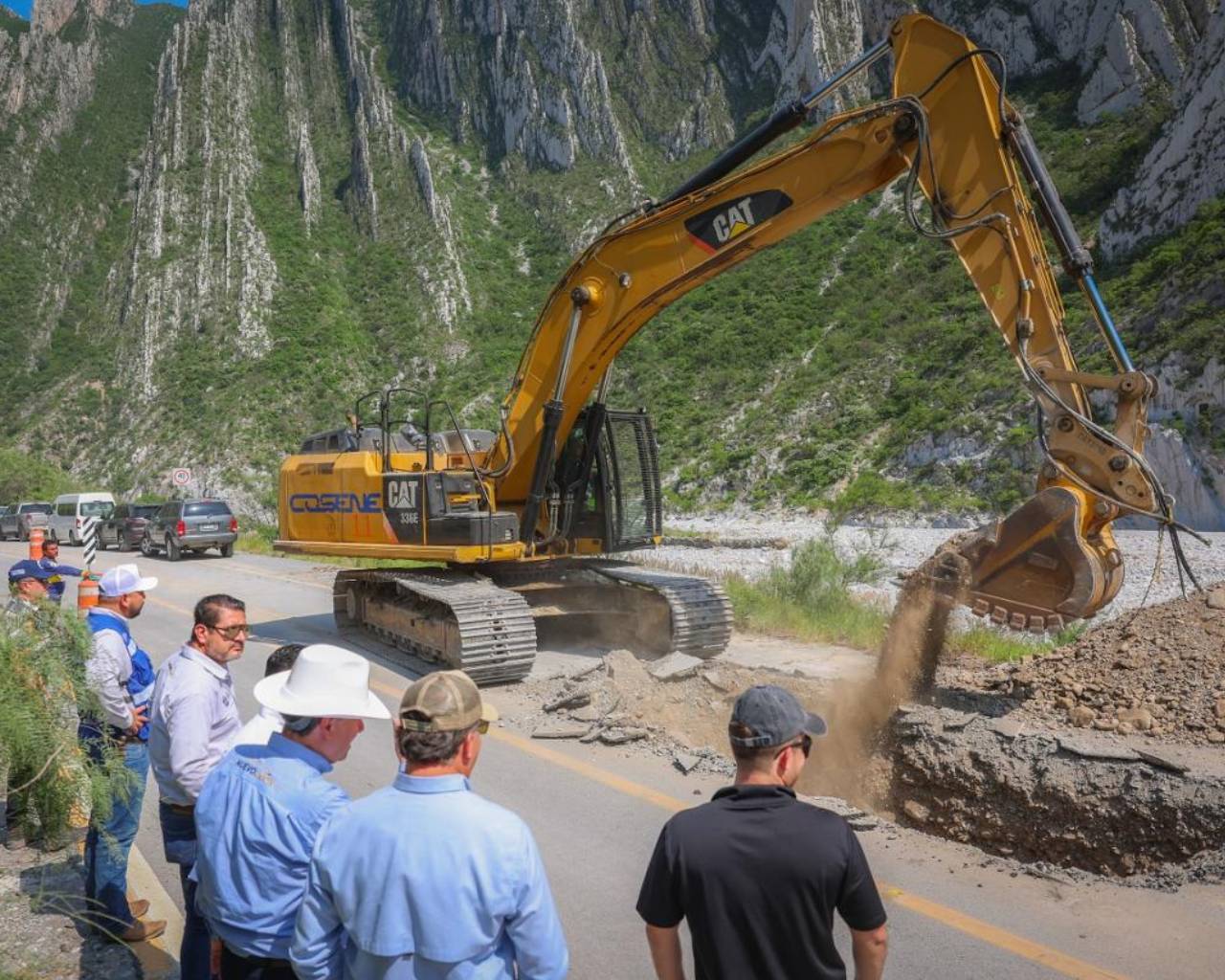 Gobierno de NL inicia obras hidráulicas en zona de La Huasteca