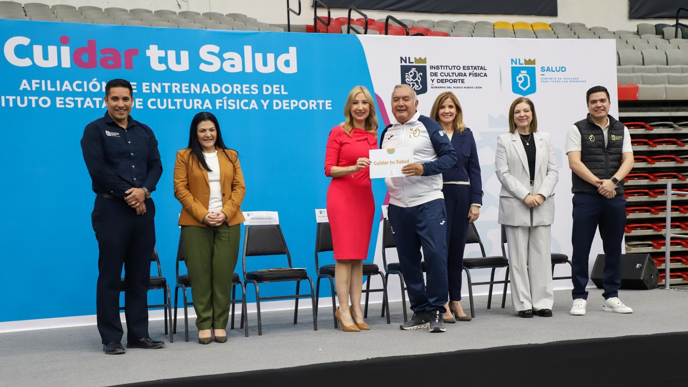 Entrenadores de INDE Nuevo León se atenderán en programa "Cuidar Tu Salud"
